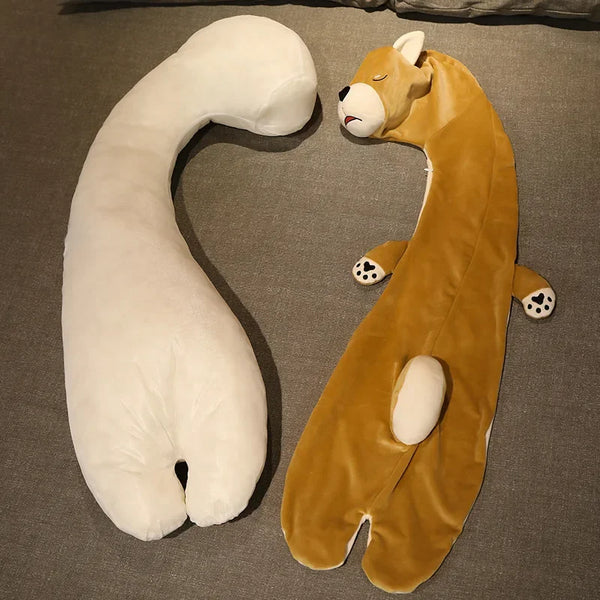 Soft Fluffy Lovely Throw Pillows for Girl Cartoon Animal Side Sleeping Body Pillow