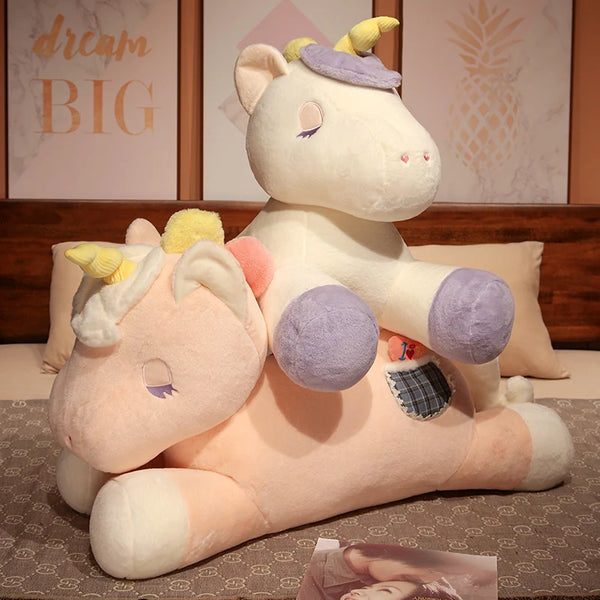 Kawaii Lying Unicorn Plush Toy Soft Stuffed Unicorn
