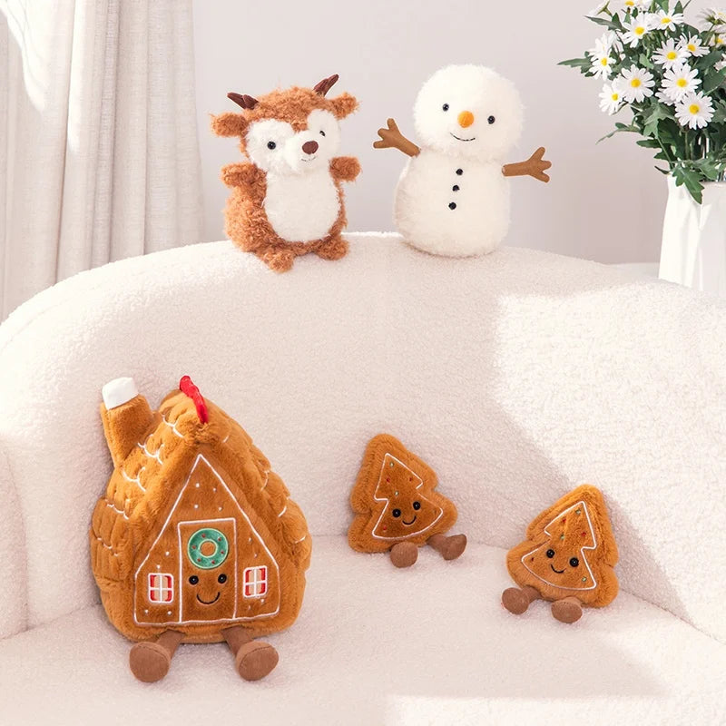 Cute Santa Claus & Elk Snowman Plush Toys – Bring the Holiday Spirit Home
