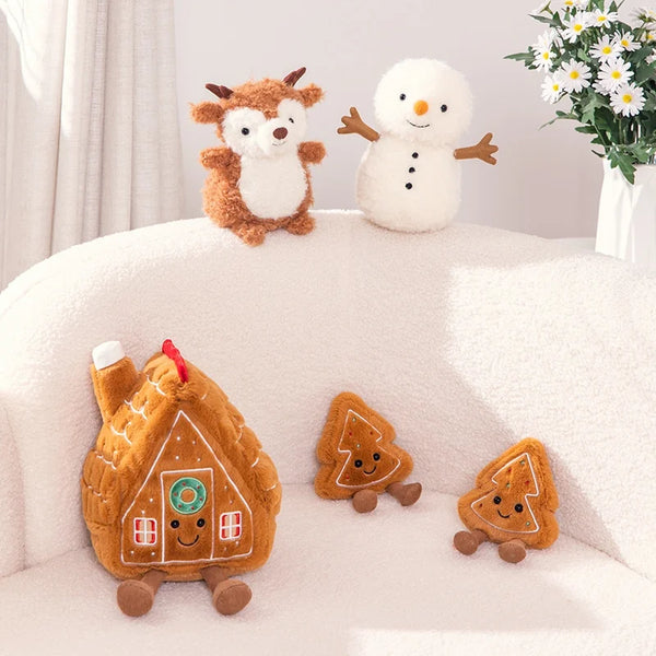 Cute Santa Claus & Elk Snowman Plush Toys – Bring the Holiday Spirit Home