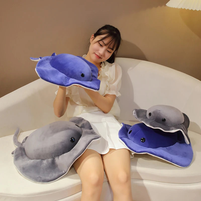 Cartoon Ray Devil Fish Plush Toys Simulation Ocean Series Fish Plush Pillow