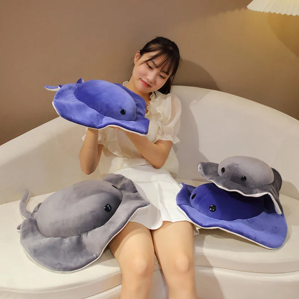 Cartoon Ray Devil Fish Plush Toys Simulation Ocean Series Fish Plush Pillow