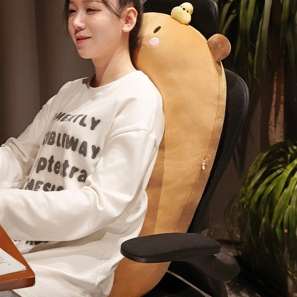 Giant Long Kawaii Capybara Plush Toys Sleeping Pillow Soft Cartoon Stuffed Animal