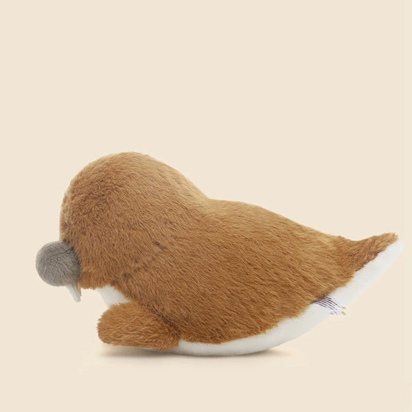 Adorable Cartoon Walrus Plush – Soft Brown Pillow Toy for Kids' Room Decor and Gift