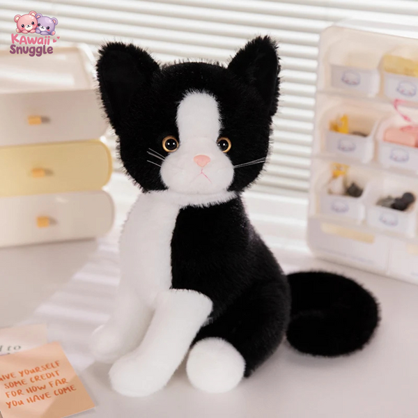 Kawaii Sitting Cat Plush Toy - Adorable Snuggly Companion