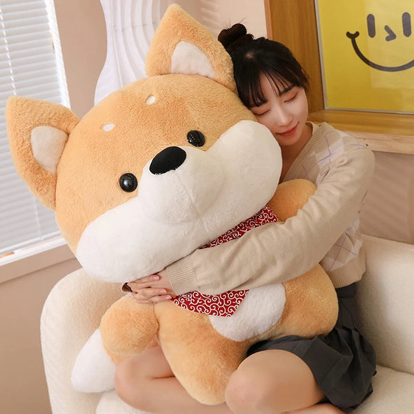 Kawaii Dog Plush Toy - Husky & Shiba Inu Stuffed Animal Pillow, Birthday Gift & Lovely Plushie Dolls