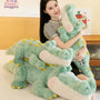 Cute Soft Green Giant Crocodile Plush Toy – Fluffy Alligator Pillow