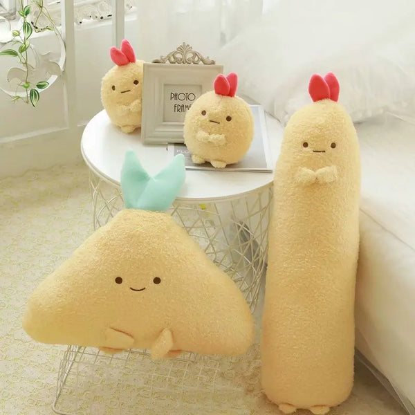 Japan Fried Shrimp Plush Toy Cute Cartoon Tempura Pillow