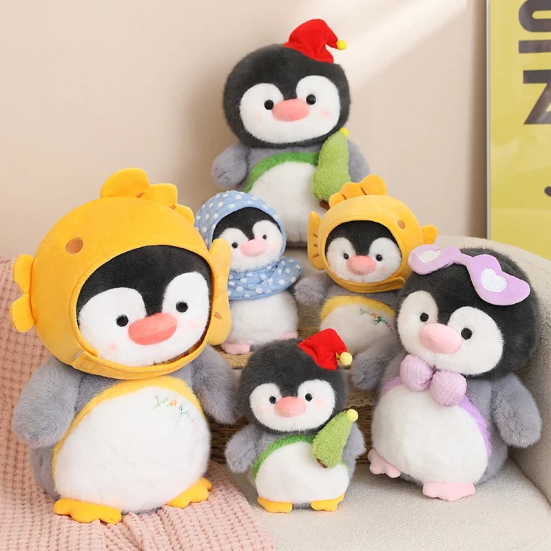 Adorable Cartoon Penguin Plush Pillow – Cute Penguin Doll for Kids