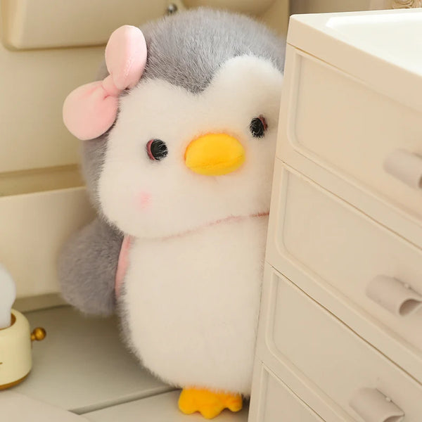 Lovely Hairy Penguin Plush Toy – Soft Stuffed Cartoon Penguin for Kids and Room Decor