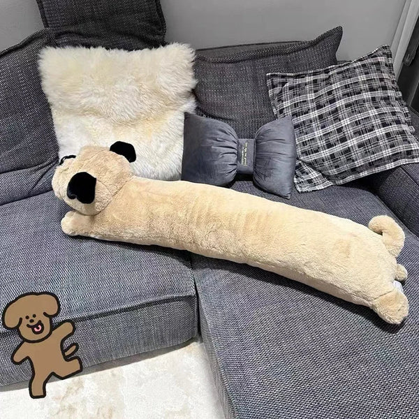 Long Style Throw Pillow Cute Big Size Animals Pug Dog Plush Toy Bed Use Cushion