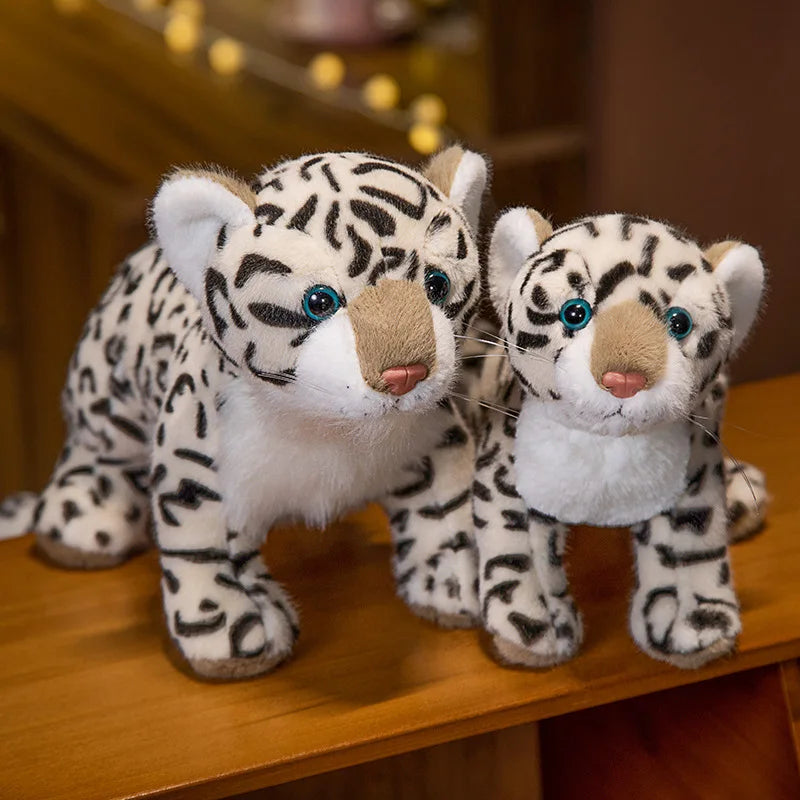 New Lifelike Standing Snow Leopard Stuffed Plush Toy – A Wild Heart in a Gentle Hug