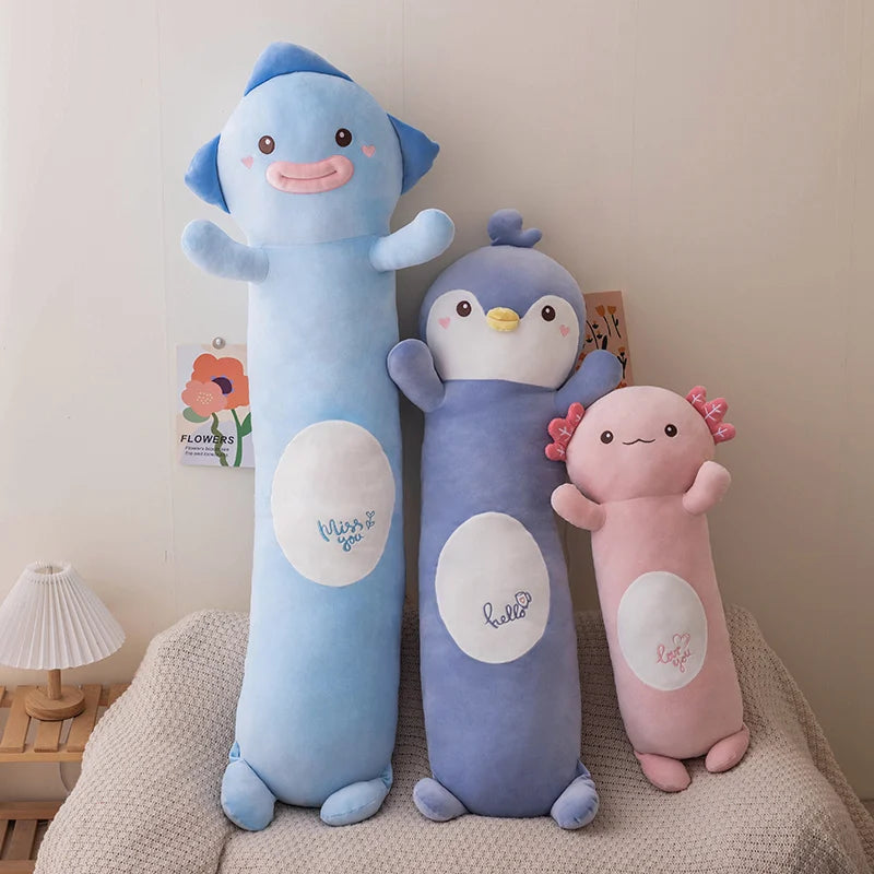 Large Body Pillows Soft Cute Penguin Bunny Sleep Hug Pillows Lovely Plushies Cushions