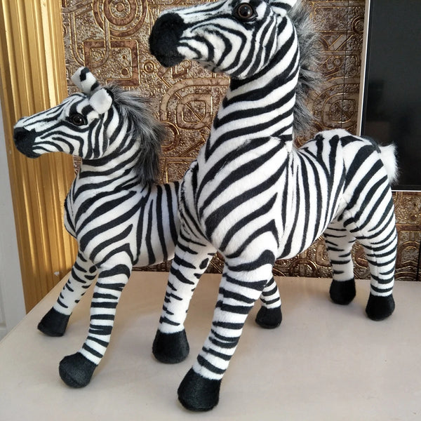 Children Stuffed Plush Toy Black And White Strip Zebra