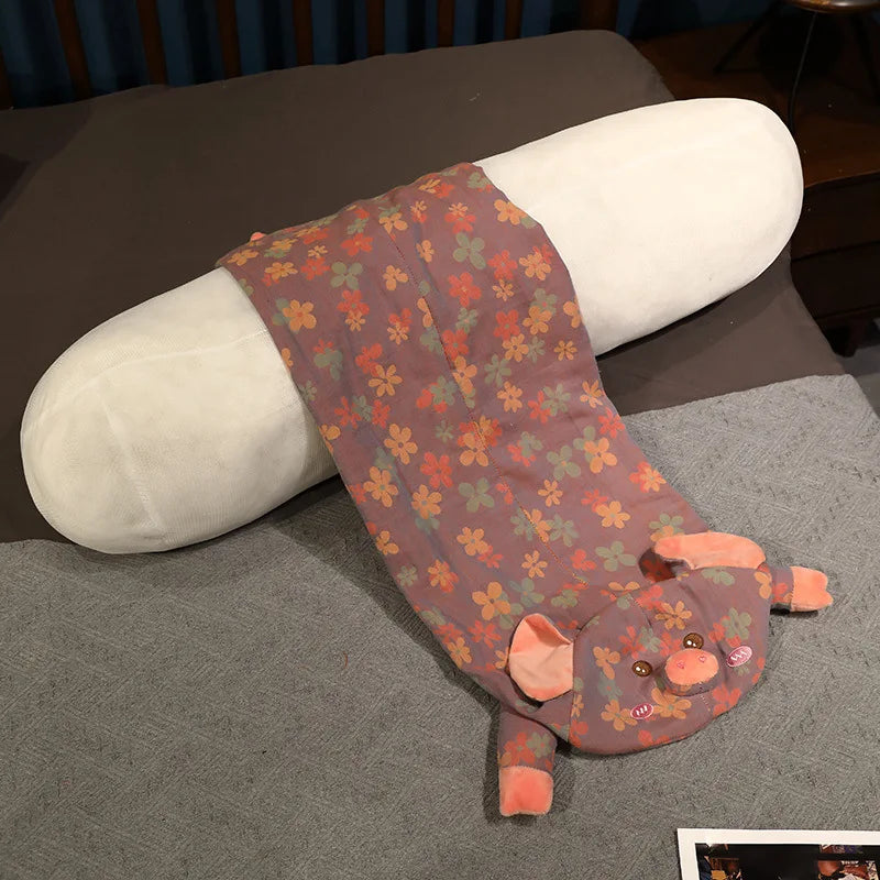Long Body Pig Cushion Pillow Plush Toys Stuffed Doll Kids Cartoon Animal