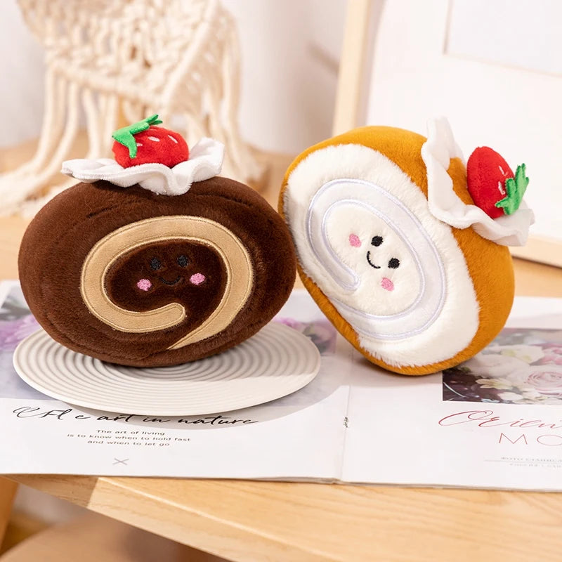 Simulation Colorful Cake Plush Pillow Toys Cushion