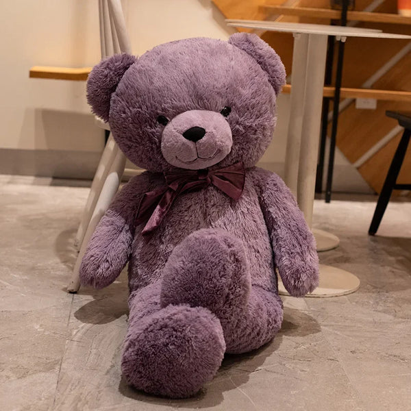 1pc High Quality Giant American Teddy Bear with Bow Plush Doll Soft Stuffed Animal Bear Plush Toys Girls Valentine Lover Birthday Gift