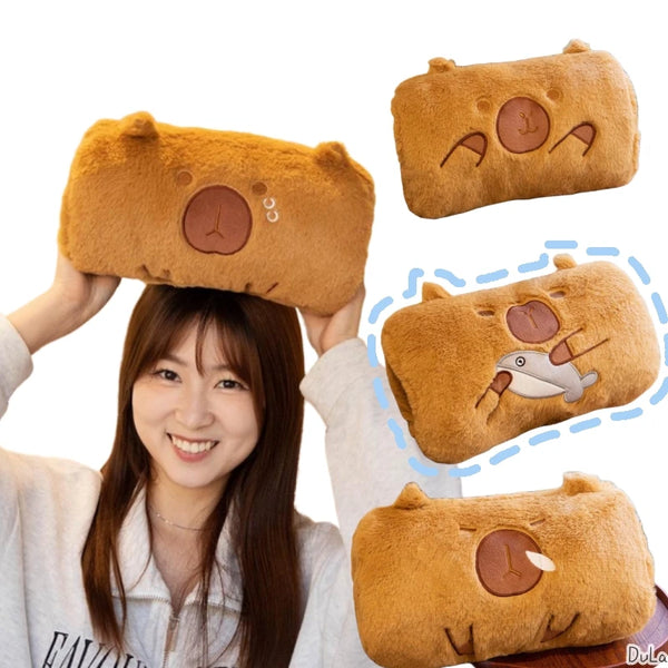 Capybara Hand Warmer Pillow Super Soft Keep Warm in Winter Comfy Stuffed Animal Cartoon Dolls
