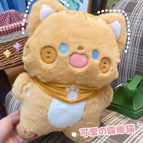 Kawaii Luna Cat Plush Toy – Soft, Adorable, and Perfect for Kids and Christmas Gifts