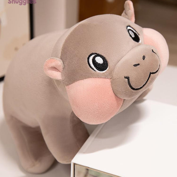 Cute Chubby Hippo Plush Toy – Soft & Kawaii