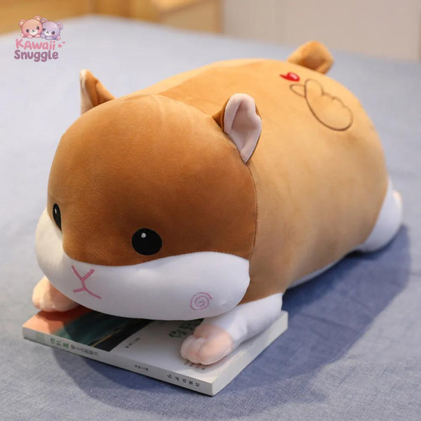 Pig Hamster Plush Pillow With Soft Blanket
