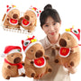 New Year Capybara Plush Doll – Soft Cartoon Toy Pillow Gift