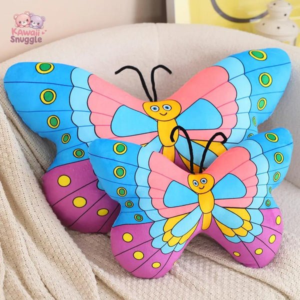 Simulation Soft Butterfly Plush Pillow – Comfort with a Touch of Nature Kawaii Snuggle