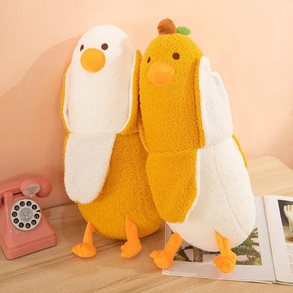 Banana Friend Duck Cute Banana Throw Pillow Plush Toy Funny Doll Throwing Pillow