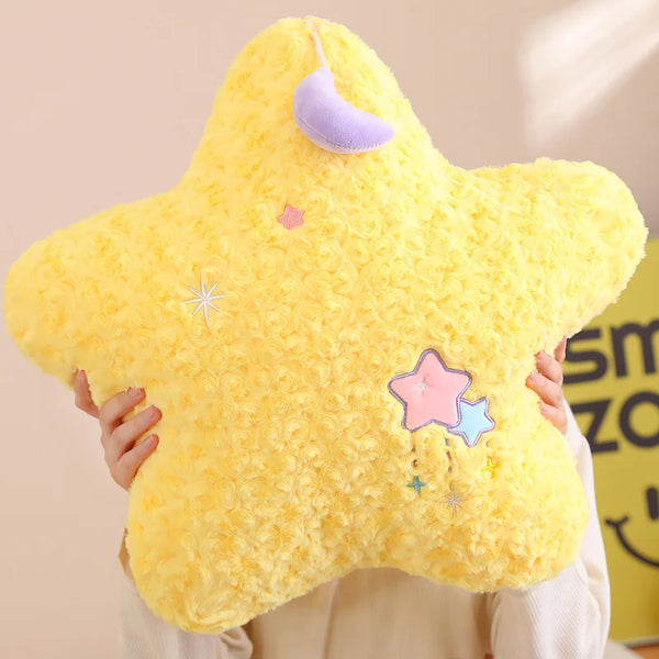 Cute Yellow Stars & Moon Plush Toy – A Cozy Celestial Hug