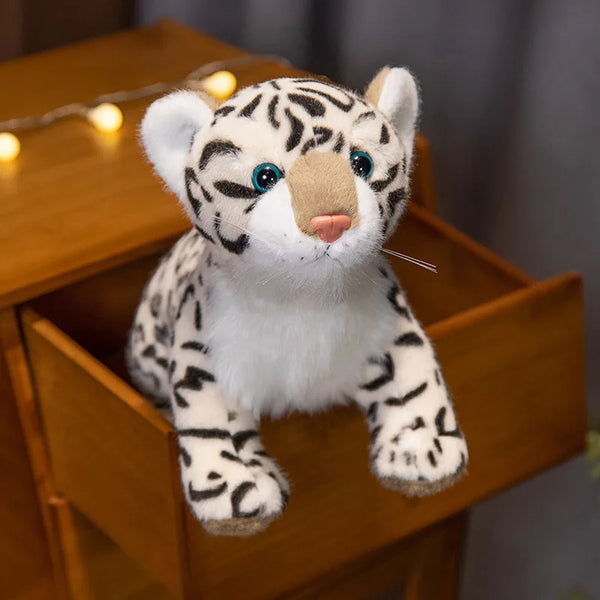 New Lifelike Standing Snow Leopard Stuffed Plush Toy – A Wild Heart in a Gentle Hug