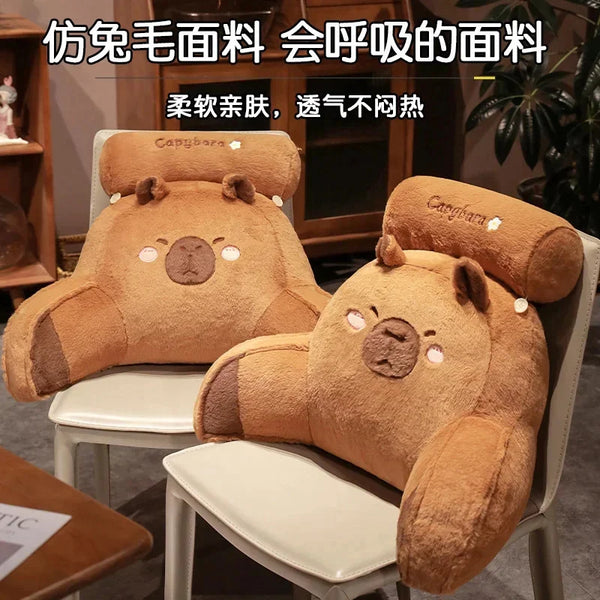 Capybara Cushion Triangular Reading Pillow Removable Washable Bedside