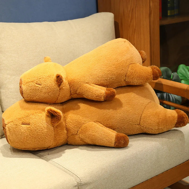 Fluffy Capybara Plush Doll– Kawaii Soft Stuffed Animal Toy for Kids & Home Decor