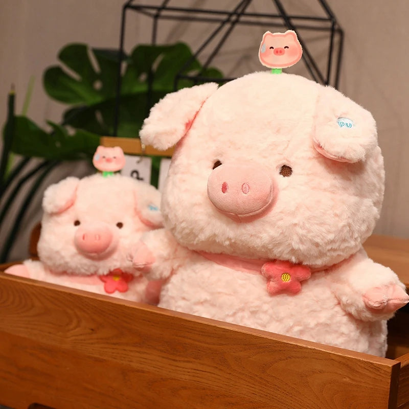Cute Fat Pink Pig Plush – Kawaii Stuffed Animal Pig Plushie for Girls & Gift Giving