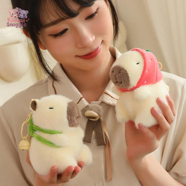 White Capybara Plush Toy – A Fluffy Friend for Every Moment! Kawaii Snuggle