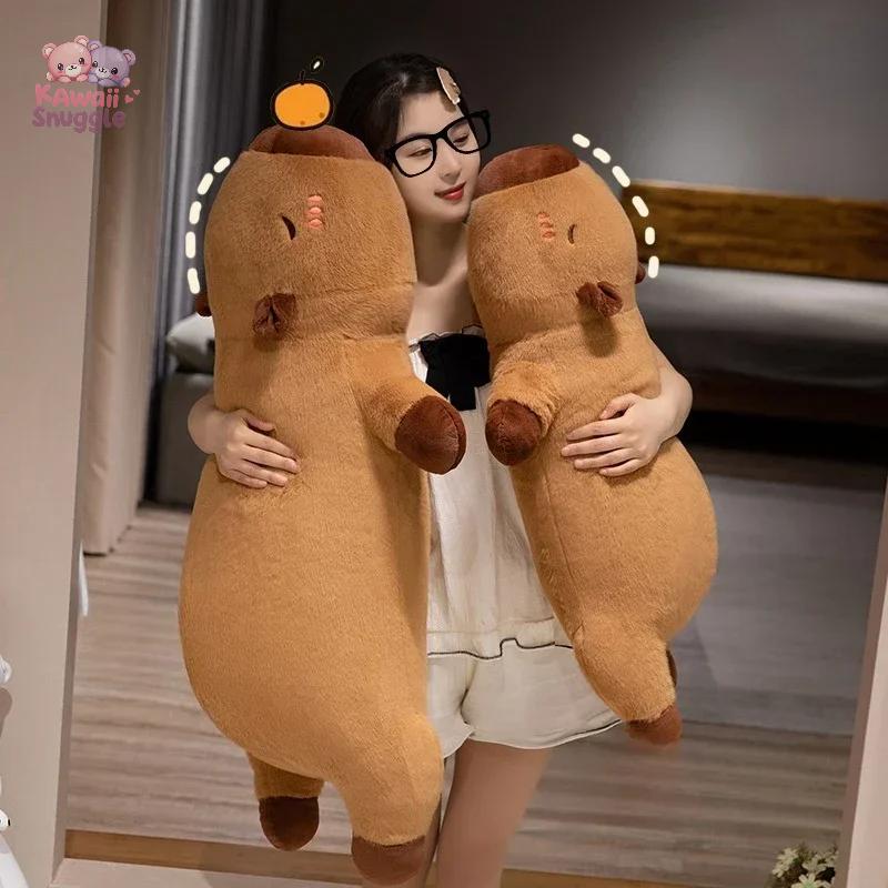 Cute Capybara Plush Toy – The Ultimate Snuggly Sleep Pillow! Kawaii Snuggle