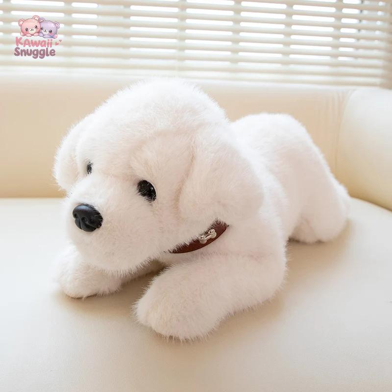 Cute Dog Wear Choker Plush – The Perfect Snuggly Friend white Kawaii Snuggle