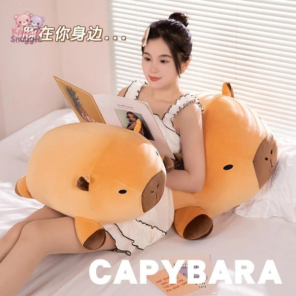 Fatty Long Capybara Plush – Your Ultimate Cuddle Buddy Kawaii Snuggle