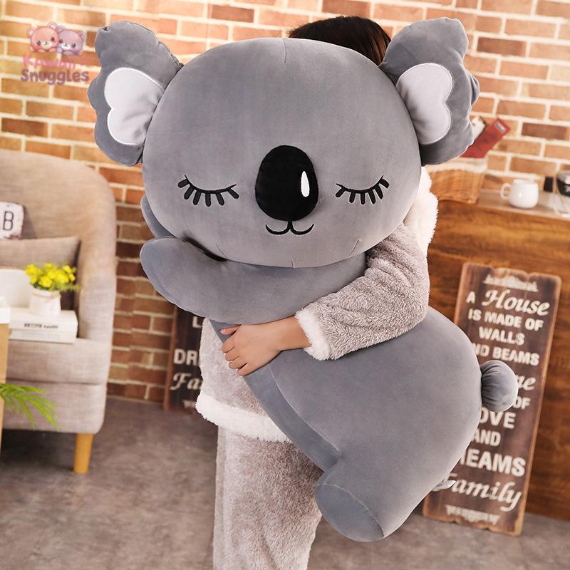 New Arrival Giant Size Koala Bear Sleeping Pillow: A Hug of Comfort GRAY Kawaii Snuggle