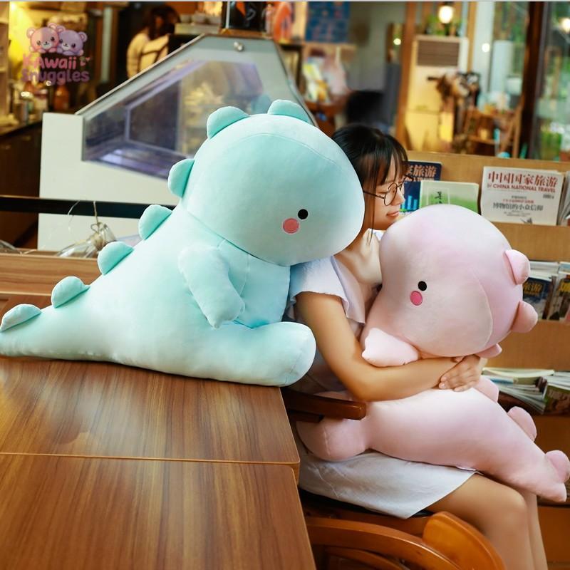 Soft Dinosaur Plush Toy – Adorable Stuffed Dino for All Ages couple Kawaii Snuggle