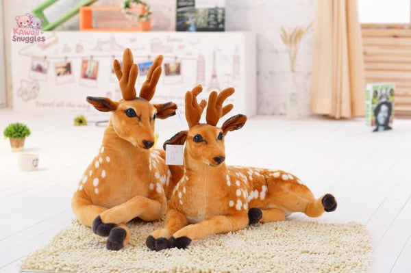 Realistic Sika Reindeer Plush – A Touch of Nature’s Magic Kawaii Snuggle