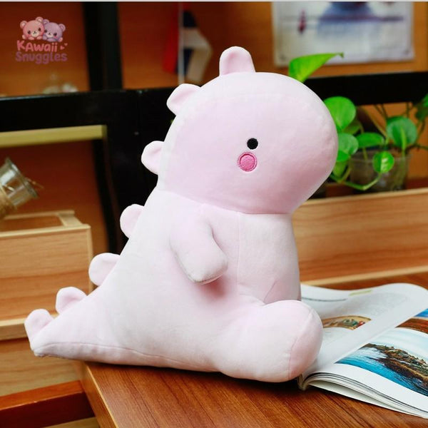 Soft Dinosaur Plush Toy – Adorable Stuffed Dino for All Ages Pink Kawaii Snuggle