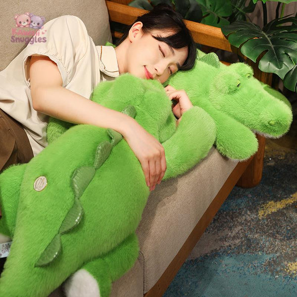 Giant Soft Crocodile Plush Toy – Hug Cushion & Sleeper Pillow Kawaii Snuggle