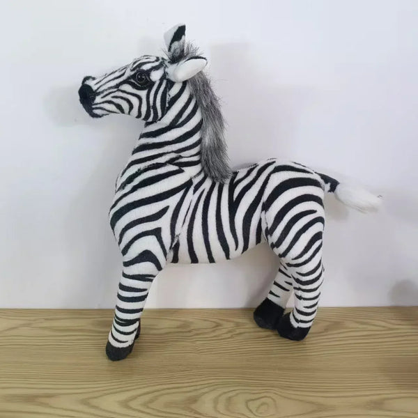 Zoo Pretty Standing Zebra Lively Simulated Stuffed Animals