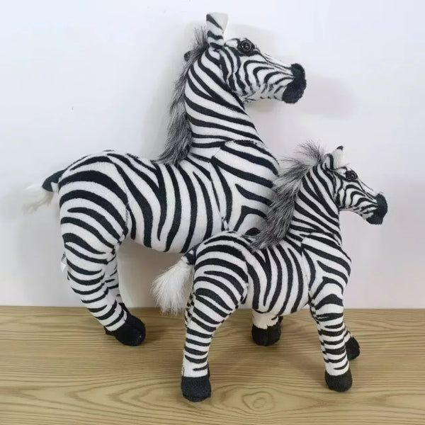 Zoo Pretty Standing Zebra Lively Simulated Stuffed Animals