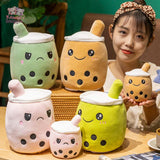 Kawaii Bubble Tea Reversible Plush – A Sip of Cuteness, Two Moods in One! Kawaii Snuggle