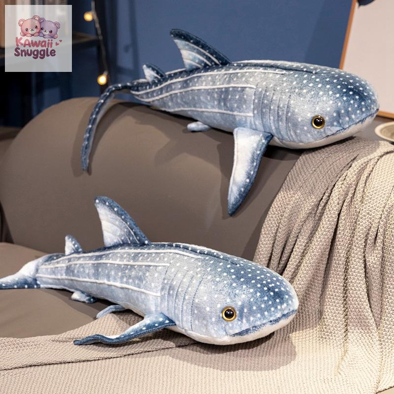 Cartoon Trout Blue Shark Plush Toy – Dive into Cuteness! Kawaii Snuggle