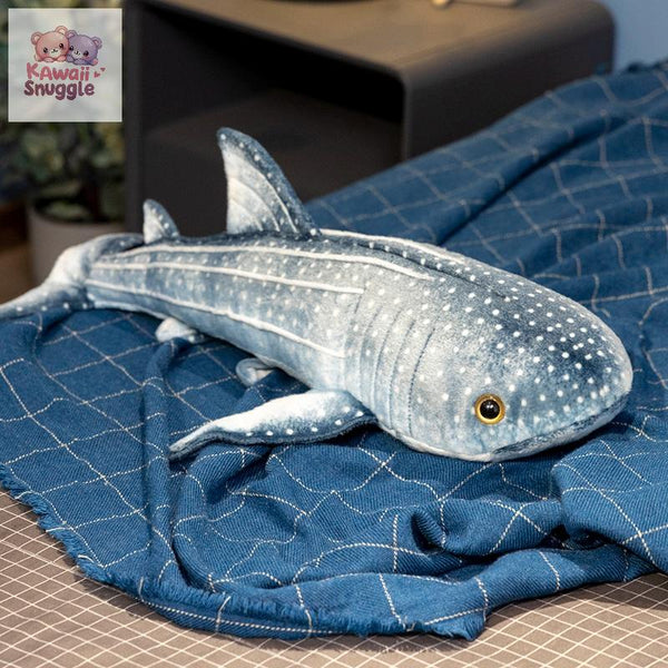 Cartoon Trout Blue Shark Plush Toy – Dive into Cuteness! blue 60cm Kawaii Snuggle