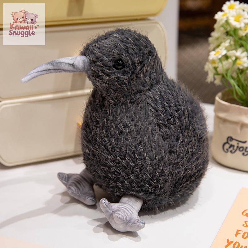 Lifelike Kiwi Bird Plush Toy – A Soft and Adorable Feathered Friend black CHINA Kawaii Snuggle