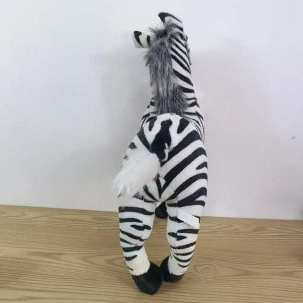 Zoo Pretty Standing Zebra Lively Simulated Stuffed Animals