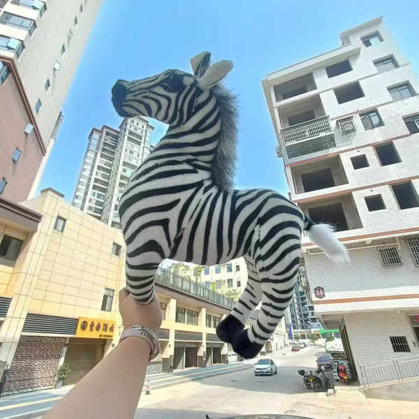 Zoo Pretty Standing Zebra Lively Simulated Stuffed Animals